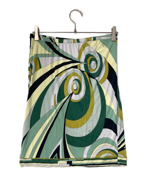 Emilio Pucci（エミリオ プッチ）Emilio Pucci (エミリオ プッチ) 総柄スカート マルチカラー サイズ:38の古着・服飾アイテム