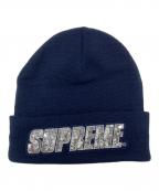 SUPREMEシュプリーム）の古着「Sequin Beanie」｜ネイビー