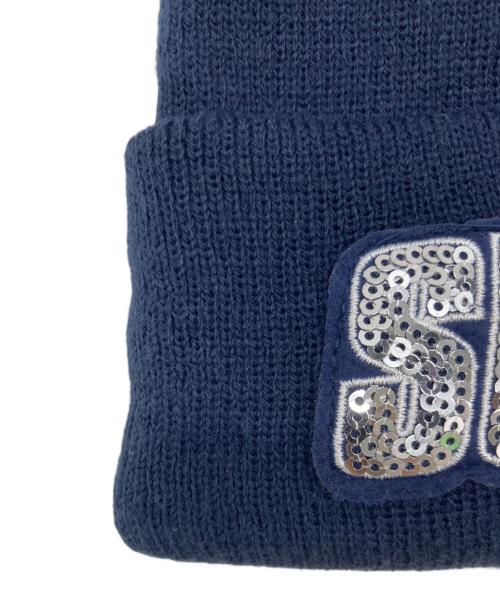 SUPREME（シュプリーム）SUPREME (シュプリーム) Sequin Beanie ネイビーの古着・服飾アイテム