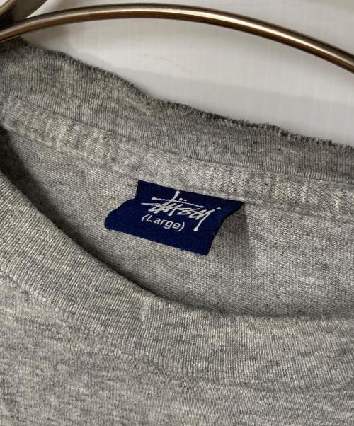 stussy（ステューシー）stussy (ステューシー) プリントTシャツ グレー サイズ:Lの古着・服飾アイテム