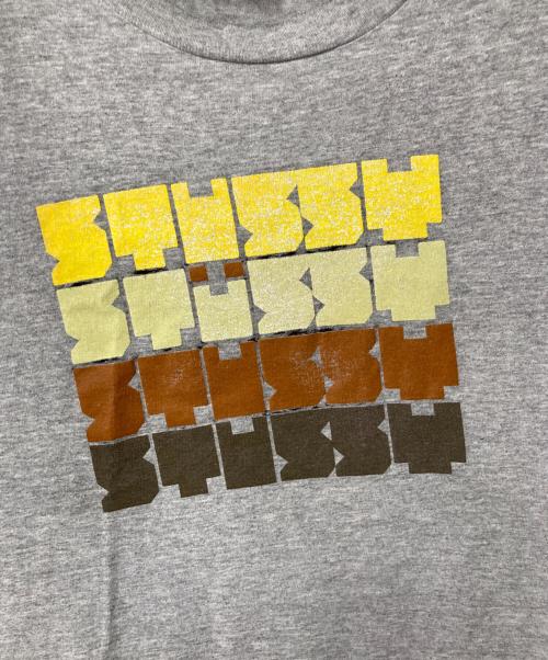 stussy（ステューシー）stussy (ステューシー) プリントTシャツ グレー サイズ:Lの古着・服飾アイテム