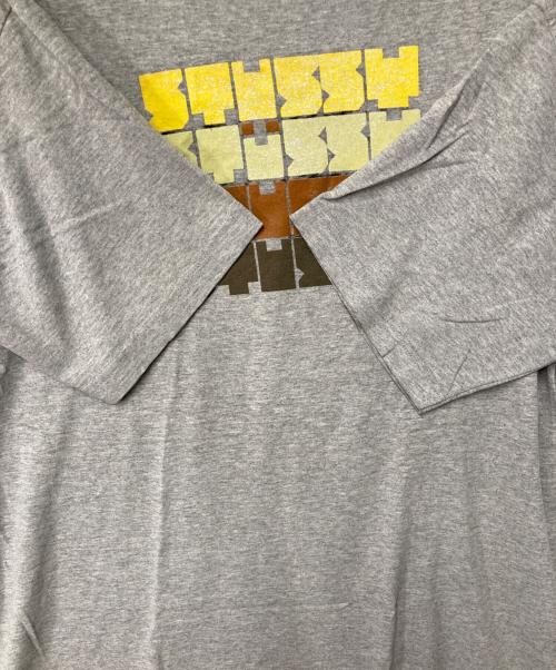 stussy（ステューシー）stussy (ステューシー) プリントTシャツ グレー サイズ:Lの古着・服飾アイテム