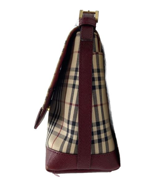 BURBERRY（バーバリー）BURBERRY (バーバリー) ノバチェックキャンバスショルダーバッグ ベージュの古着・服飾アイテム