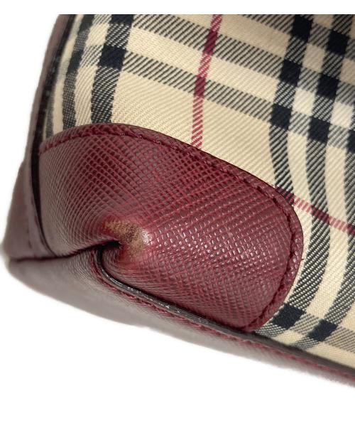 BURBERRY（バーバリー）BURBERRY (バーバリー) ノバチェックキャンバスショルダーバッグ ベージュの古着・服飾アイテム
