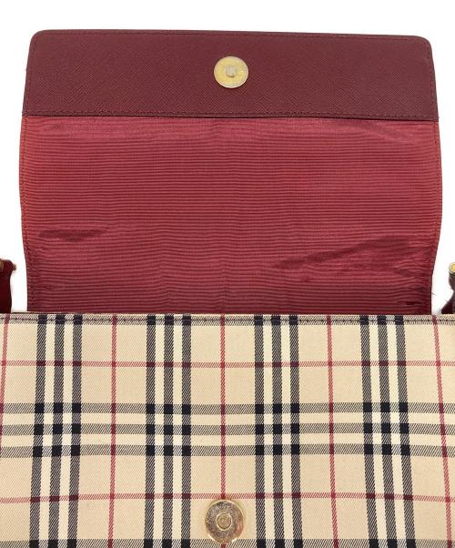 BURBERRY（バーバリー）BURBERRY (バーバリー) ノバチェックキャンバスショルダーバッグ ベージュの古着・服飾アイテム