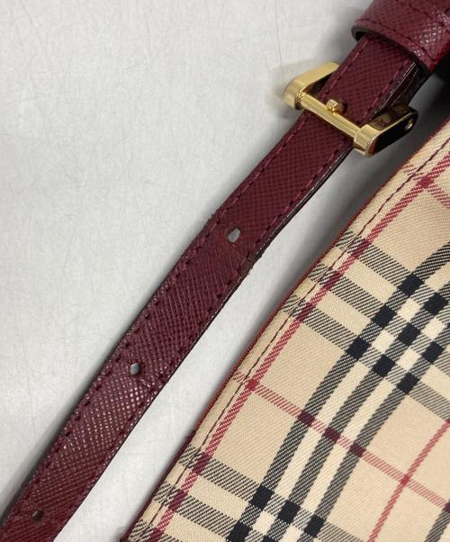 BURBERRY（バーバリー）BURBERRY (バーバリー) ノバチェックキャンバスショルダーバッグ ベージュの古着・服飾アイテム