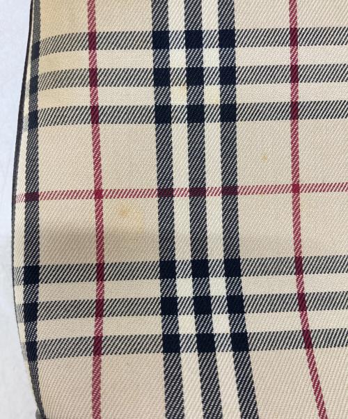 BURBERRY（バーバリー）BURBERRY (バーバリー) ノバチェックキャンバスショルダーバッグ ベージュの古着・服飾アイテム