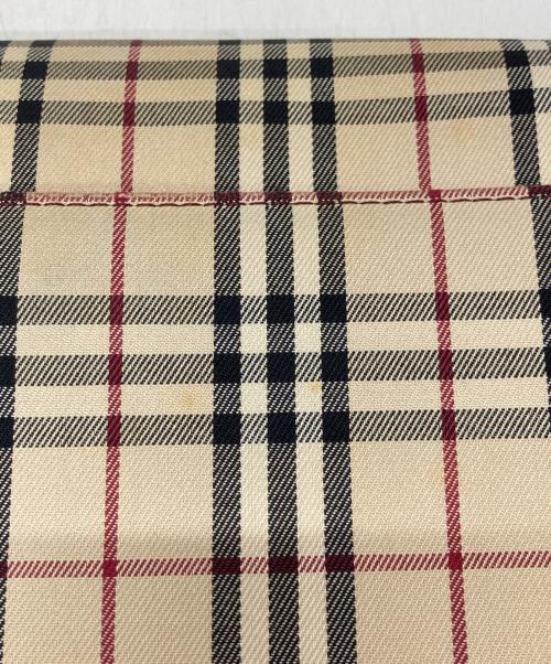 BURBERRY（バーバリー）BURBERRY (バーバリー) ノバチェックキャンバスショルダーバッグ ベージュの古着・服飾アイテム