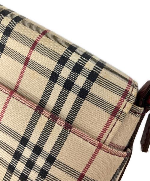 BURBERRY（バーバリー）BURBERRY (バーバリー) ノバチェックキャンバスショルダーバッグ ベージュの古着・服飾アイテム