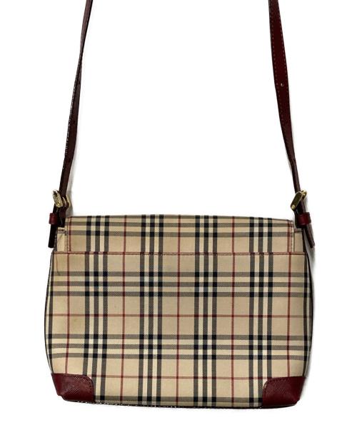 BURBERRY（バーバリー）BURBERRY (バーバリー) ノバチェックキャンバスショルダーバッグ ベージュの古着・服飾アイテム