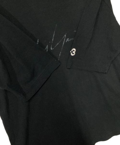 Y-3（ワイスリー）Y-3 (ワイスリー) M DISTRESSED SIGNATURE SS TEE ブラック サイズ:XSの古着・服飾アイテム