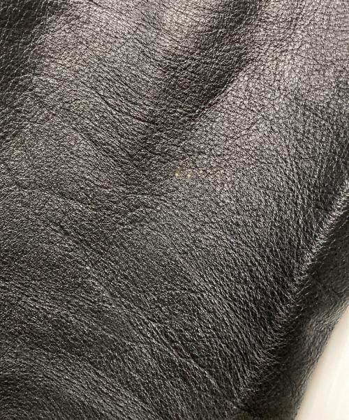 Yohji Yamamoto D'URBAN（ヨウジヤマモト ダーバン A.A.R）Yohji Yamamoto D'URBAN (ヨウジヤマモト ダーバン A.A.R) カウレザーストレートパンツ ブラック サイズ:Lの古着・服飾アイテム