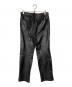 Yohji Yamamoto D'URBAN (ヨウジヤマモト ダーバン A.A.R) カウレザーストレートパンツ ブラック サイズ:L：11000円