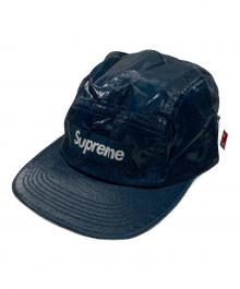 SUPREME（シュプリーム）の古着「Coated Linen Camp Cap」｜ネイビー