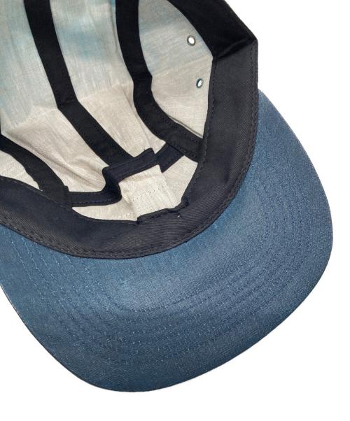 SUPREME（シュプリーム）Supreme (シュプリーム) Coated Linen Camp Cap ネイビーの古着・服飾アイテム