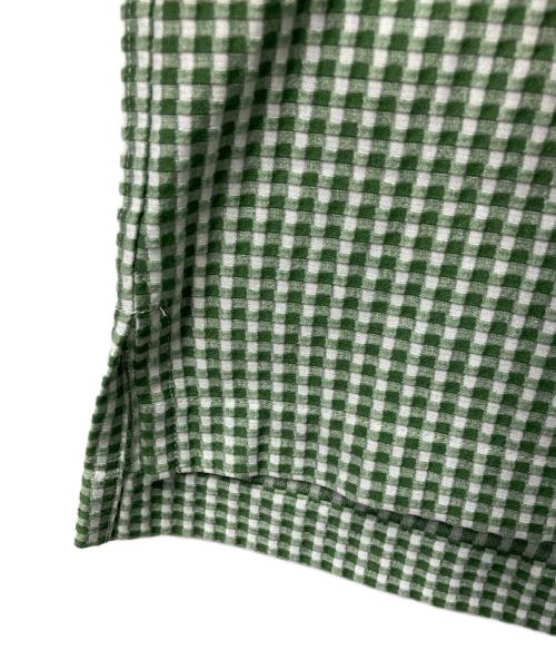 LACOSTE（ラコステ）LACOSTE (ラコステ) クールマックスブレンドジャガード半袖ポロシャツ グリーン×ホワイト サイズ:Mの古着・服飾アイテム