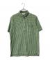 LACOSTE（ラコステ）の古着「クールマックスブレンドジャガード半袖ポロシャツ」｜グリーン×ホワイト