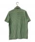 LACOSTE (ラコステ) クールマックスブレンドジャガード半袖ポロシャツ グリーン×ホワイト サイズ:M：4000円