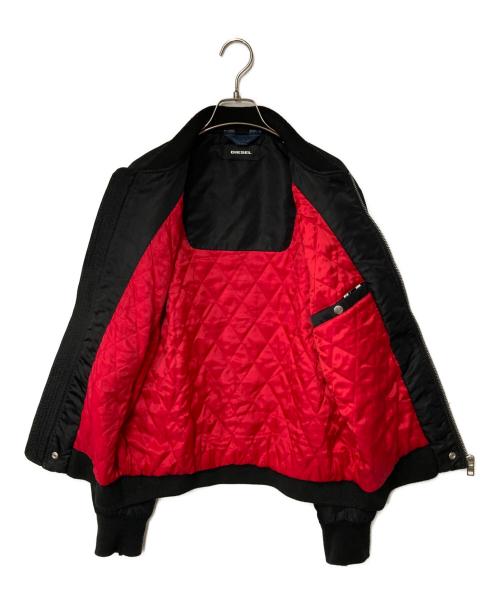 DIESEL（ディーゼル）DIESEL (ディーゼル) デニム切替ブルゾン ブラック×ブルー サイズ:Lの古着・服飾アイテム