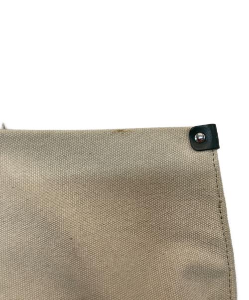 IACUCCI（イアクッチ）IACUCCI (イアクッチ) キャンバストートバッグ ベージュ×グリーンの古着・服飾アイテム
