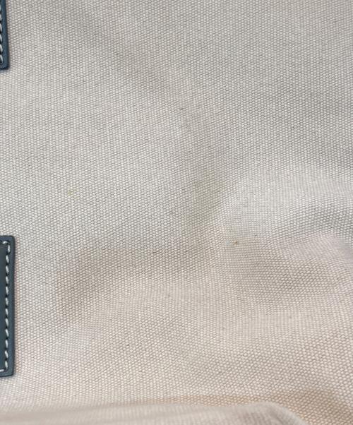 IACUCCI（イアクッチ）IACUCCI (イアクッチ) キャンバストートバッグ ベージュ×グリーンの古着・服飾アイテム