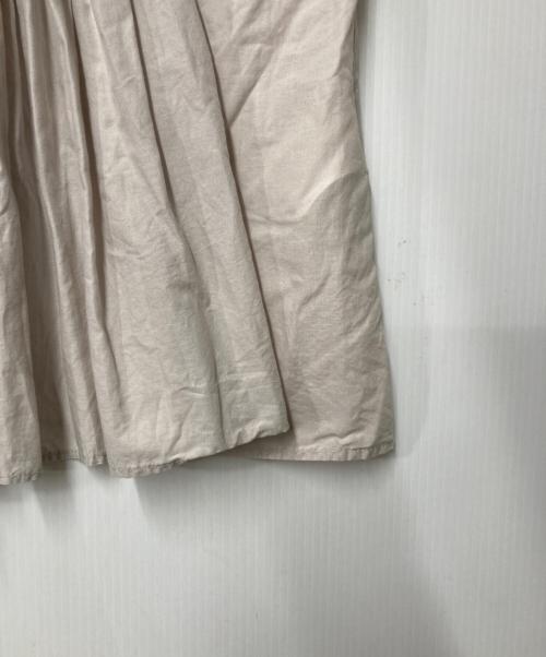 mizuiro-ind（ミズイロインド）mizuiro-ind (ミズイロインド) ピンタックノースリーブシャツ ベージュ サイズ:Freeの古着・服飾アイテム