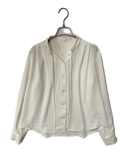 SOEJU（ソージュ）SOEJU (ソージュ) ジョーゼットリボンブラウス ホワイト サイズ:Ｍの古着・服飾アイテム