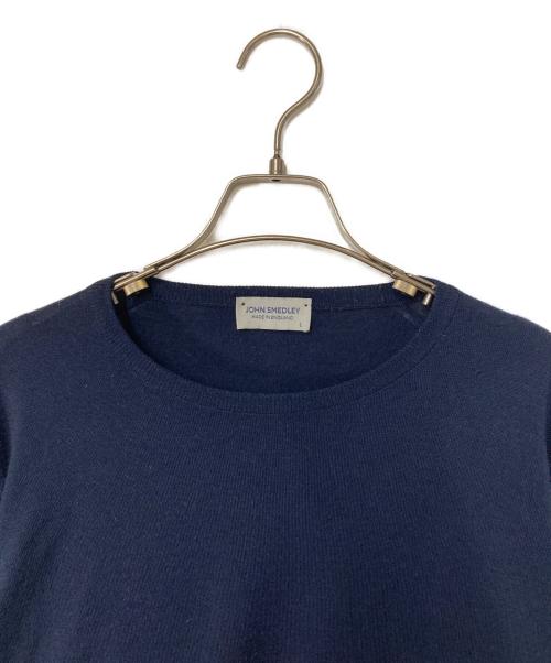 JOHN SMEDLEY（ジョンスメドレー）JOHN SMEDLEY (ジョンスメドレー) クルーネックウールニット ネイビー サイズ:Lの古着・服飾アイテム