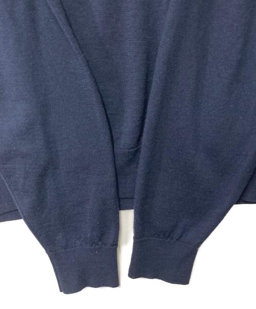JOHN SMEDLEY（ジョンスメドレー）JOHN SMEDLEY (ジョンスメドレー) クルーネックウールニット ネイビー サイズ:Lの古着・服飾アイテム