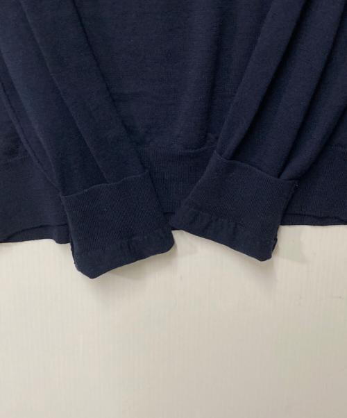 JOHN SMEDLEY（ジョンスメドレー）JOHN SMEDLEY (ジョンスメドレー) クルーネックウールニット ネイビー サイズ:Lの古着・服飾アイテム