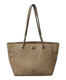 COACH（コーチ）の古着「ターンロックトートバッグ」｜ブラウン