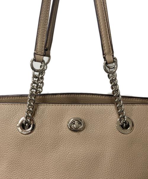 COACH（コーチ）COACH (コーチ) ターンロックトートバッグ ブラウンの古着・服飾アイテム