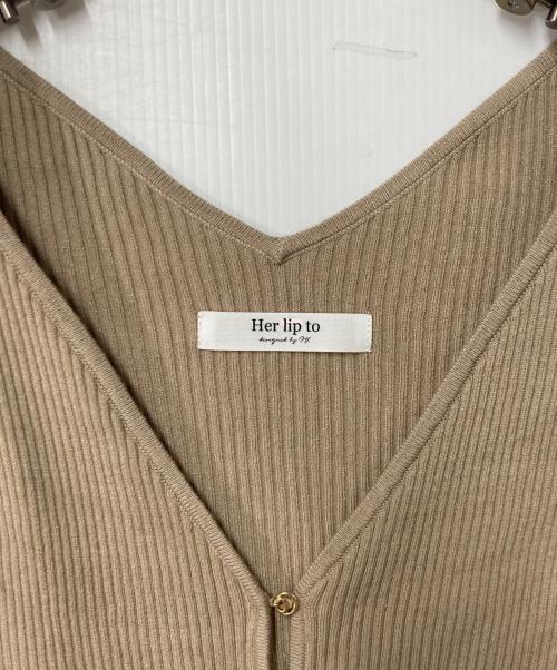 HER LIP TO（ハーリップトゥ）Her lip to (ハーリップトゥ) Day To Night Set ベージュ サイズ:Ｍの古着・服飾アイテム