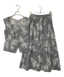 HER LIP TO（ハーリップトゥ）の古着「Martigues Jacquard Vest Set」｜グレー