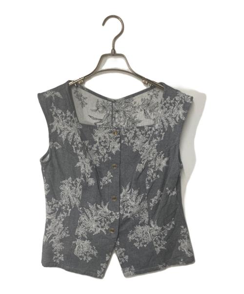 HER LIP TO（ハーリップトゥ）Her lip to (ハーリップトゥ) Martigues Jacquard Vest Set グレー サイズ:Ｍの古着・服飾アイテム
