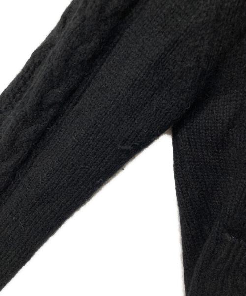 HER LIP TO（ハーリップトゥ）Her lip to (ハーリップトゥ) Aerienne Cable-Knit Ribbon Cardigan ブラック サイズ:SIZE Freeの古着・服飾アイテム