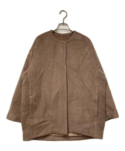 IENA（イエナ）IENA (イエナ) モヘアシャギーハーフコート ブラウン サイズ:36の古着・服飾アイテム