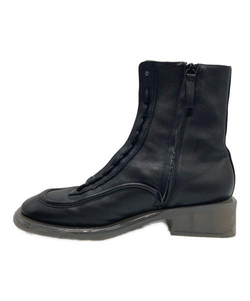 CHARLES & KEITH（チャールズアンドキース）CHARLES & KEITH (チャールズアンドキース) Tegan Leather Lace-Up Boots ブラック サイズ:39/250（1.5）の古着・服飾アイテム