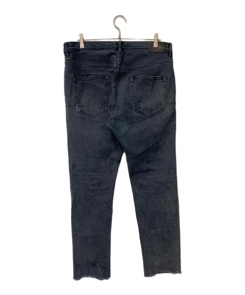 PURPLE BRAND（パープルブランド）PURPLE BRAND (パープルブランド) ダメージ加工スキニーデニムパンツ ブラック サイズ:33の古着・服飾アイテム