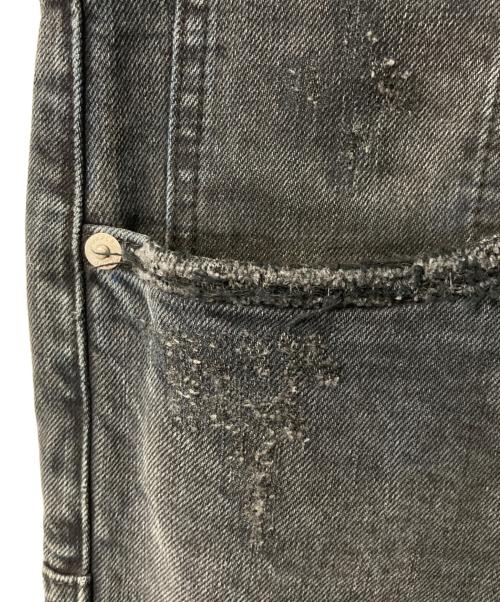 PURPLE BRAND（パープルブランド）PURPLE BRAND (パープルブランド) ダメージ加工スキニーデニムパンツ ブラック サイズ:33の古着・服飾アイテム
