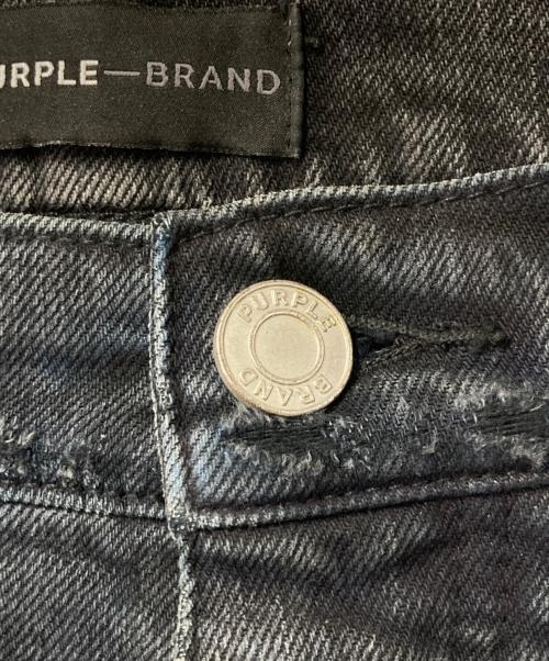PURPLE BRAND（パープルブランド）PURPLE BRAND (パープルブランド) ダメージ加工スキニーデニムパンツ ブラック サイズ:33の古着・服飾アイテム