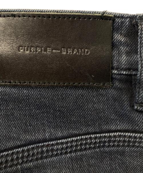 PURPLE BRAND（パープルブランド）PURPLE BRAND (パープルブランド) ダメージ加工スキニーデニムパンツ ブラック サイズ:33の古着・服飾アイテム