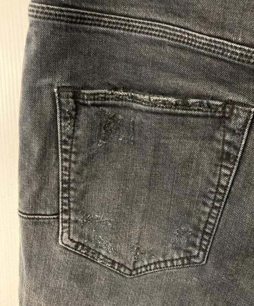 PURPLE BRAND（パープルブランド）PURPLE BRAND (パープルブランド) ダメージ加工スキニーデニムパンツ ブラック サイズ:33の古着・服飾アイテム