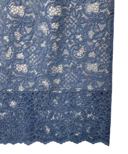 NOLLEY'S sophi（ノーリーズソフィー）NOLLEY'S sophi (ノーリーズソフィー) レースタイトスカート ブルー サイズ:34 未使用品の古着・服飾アイテム