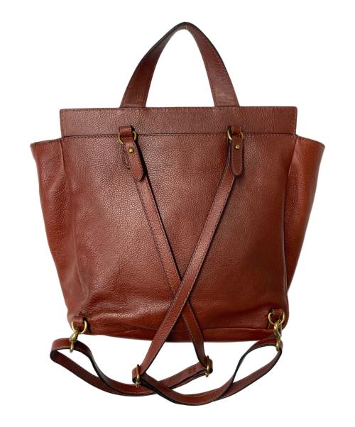 FOSSIL（フォッシル）FOSSIL (フォッシル) レザーリュック ブラウンの古着・服飾アイテム