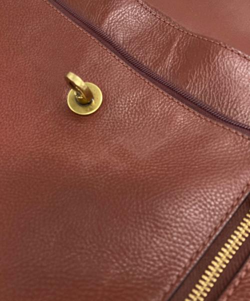 FOSSIL（フォッシル）FOSSIL (フォッシル) レザーリュック ブラウンの古着・服飾アイテム
