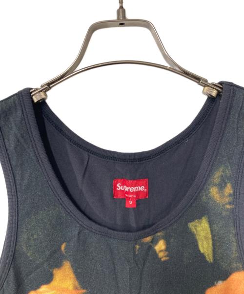 SUPREME（シュプリーム）SUPREME (シュプリーム) Kingston Tank Top ブラック×ベージュ サイズ:Sの古着・服飾アイテム