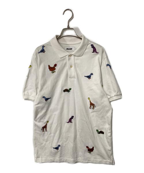 PALACE（パレス）PALACE (パレス) ANIMALS POLO / ポロシャツ ホワイト サイズ:Lの古着・服飾アイテム