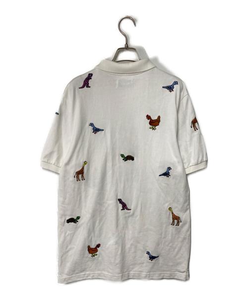 PALACE（パレス）PALACE (パレス) ANIMALS POLO / ポロシャツ ホワイト サイズ:Lの古着・服飾アイテム