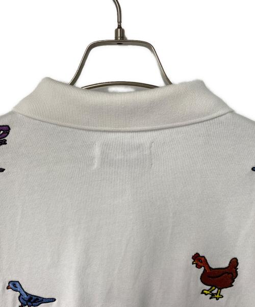 PALACE（パレス）PALACE (パレス) ANIMALS POLO / ポロシャツ ホワイト サイズ:Lの古着・服飾アイテム